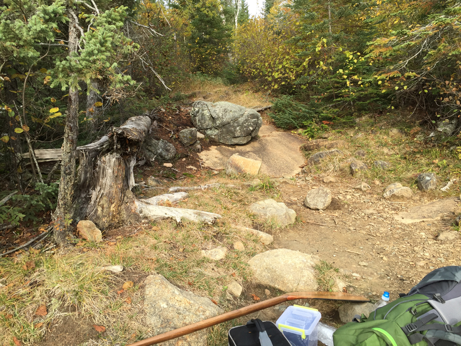 Portage from Green Lake to Flying Lake in BWCA