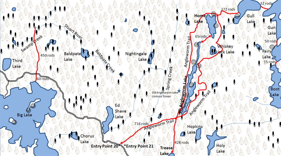 Home Lake Map BWCA