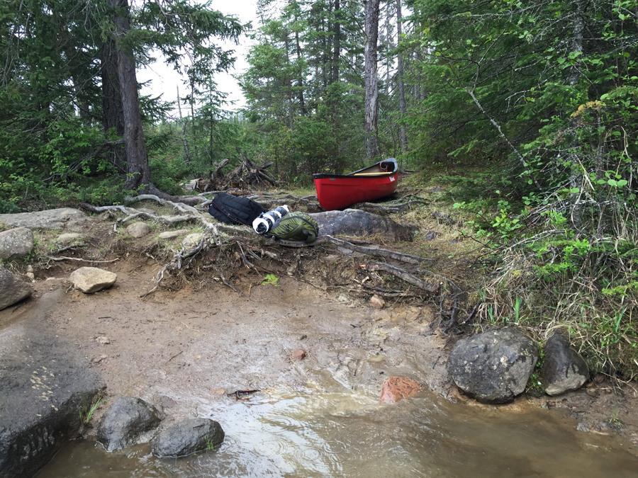 Portage from Weird Lake to Jack Lake in BWCA