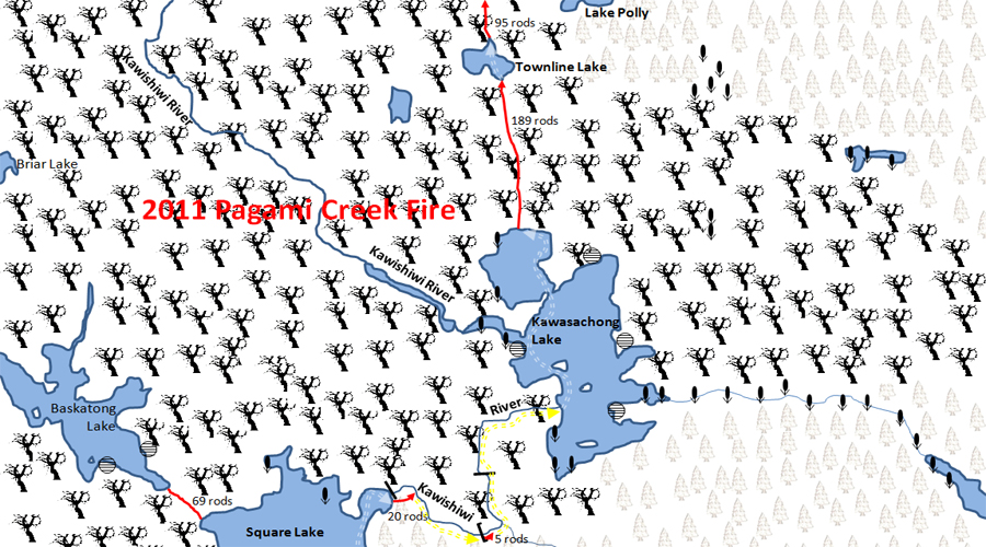 Kawasachong Lake Map BWCA