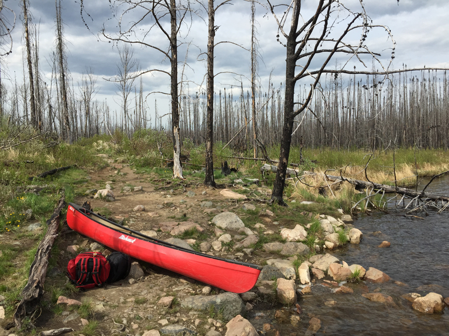 Kawasachong Lake to Townline Lake Portage 1