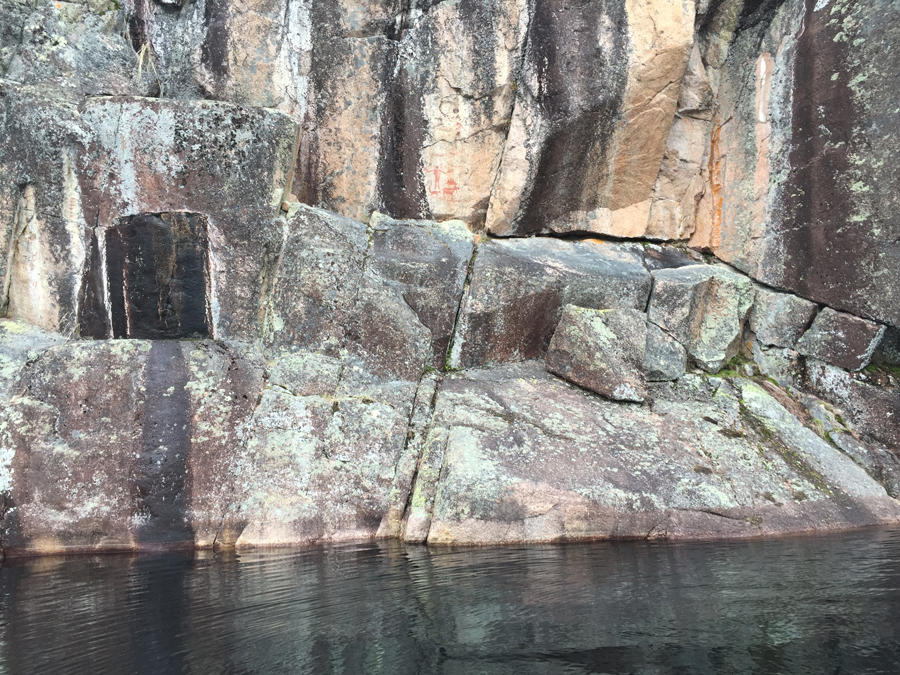 North Hegman Lake Pictographs in BWCA