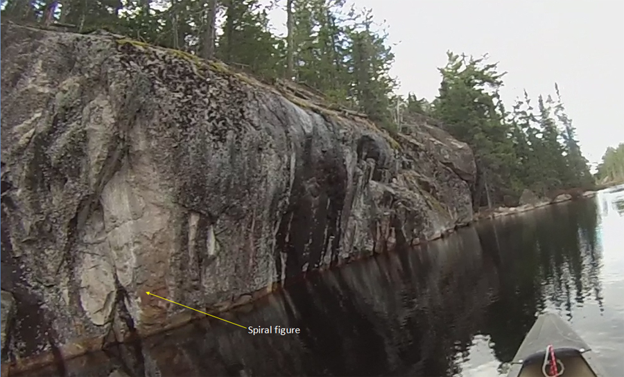 Spiral North Hegman Lake Pictographs