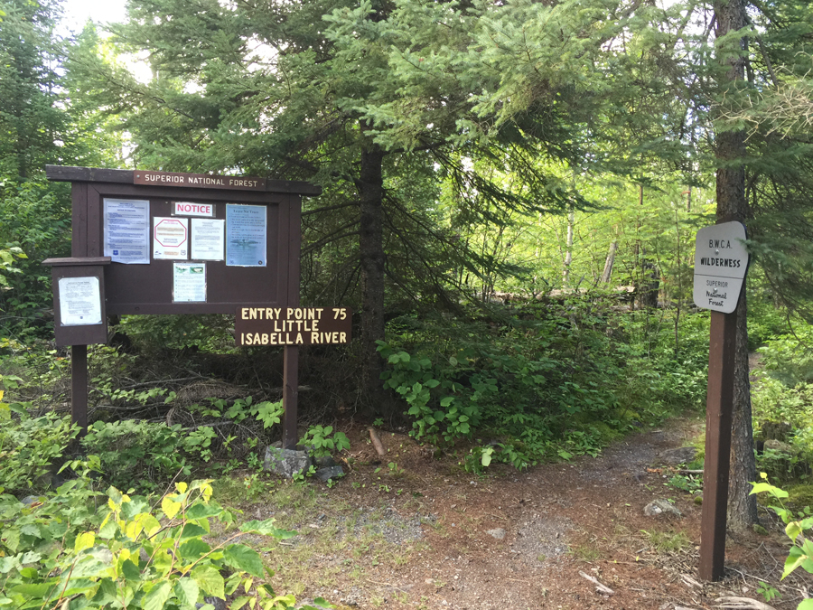 BWCA Entry Point 75 to the Little Isabella River Portage 1