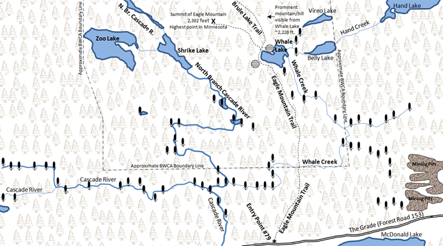 Entry Point 79 - Brule Lake Trail Map BWCA