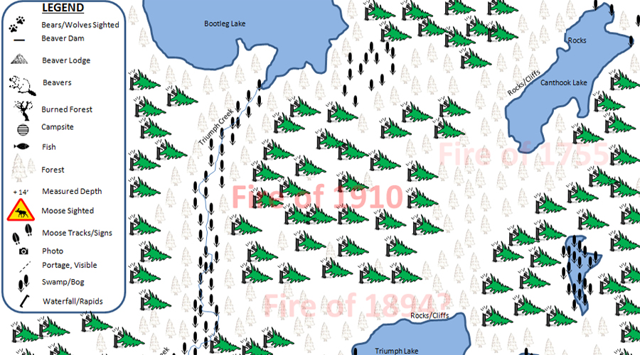 Canthook Lake PMA Map BWCA