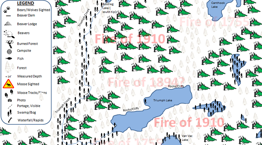 Canthook Lake PMA Map BWCA