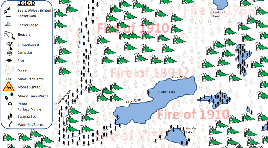 Canthook Lake PMA Map BWCA