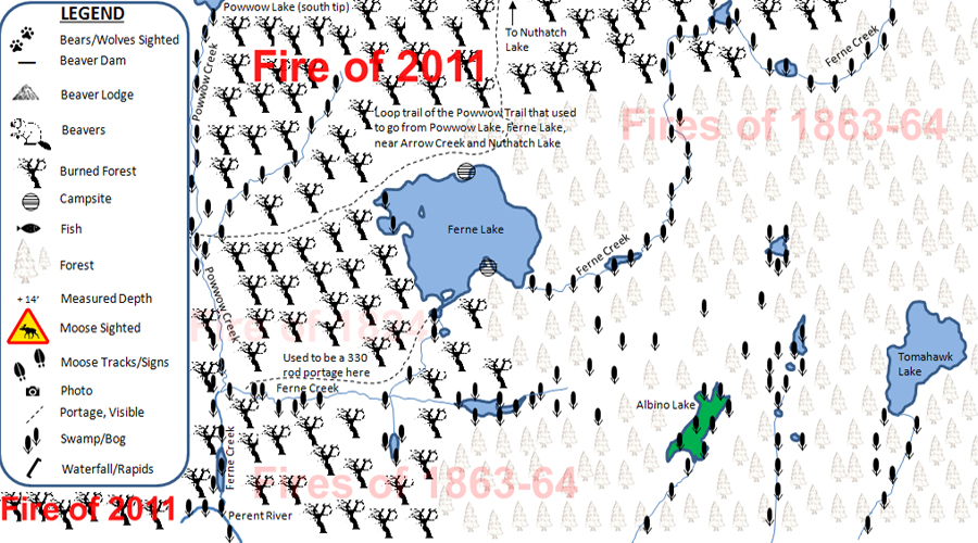 Fungus Lake PMA Map BWCA