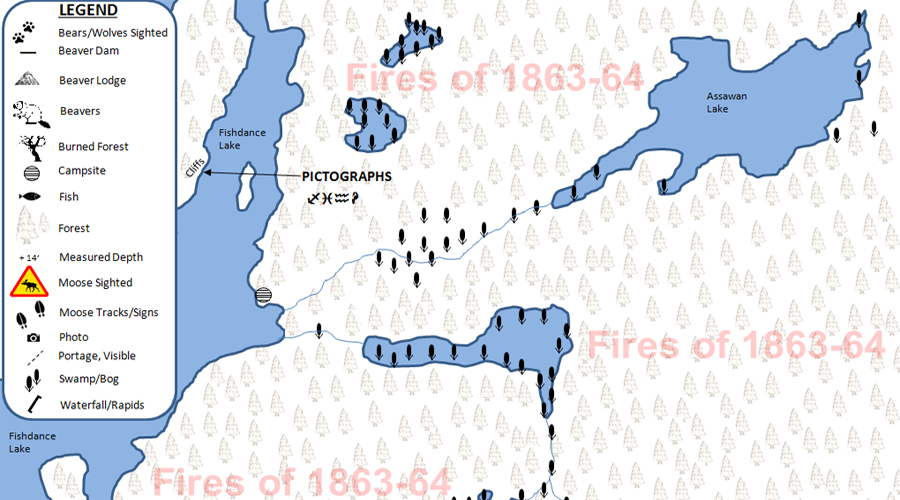 Fungus Lake PMA Map BWCA