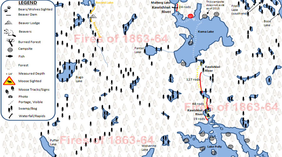 Fungus Lake PMA Map BWCA