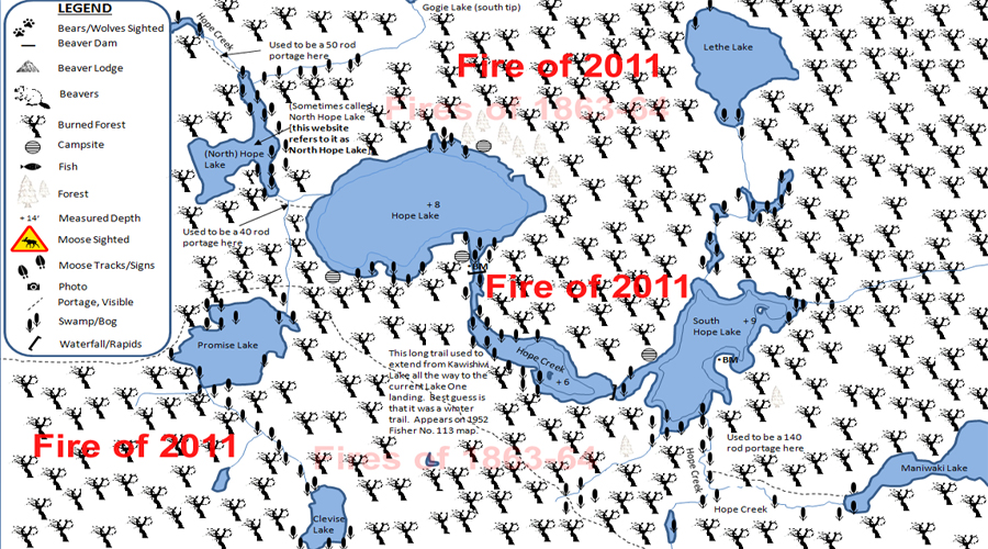 Fungus Lake PMA Map BWCA