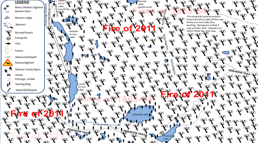 Fungus Lake PMA Map BWCA