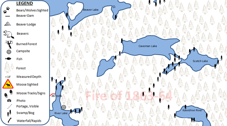 Humpback Lake PMA Map BWCA