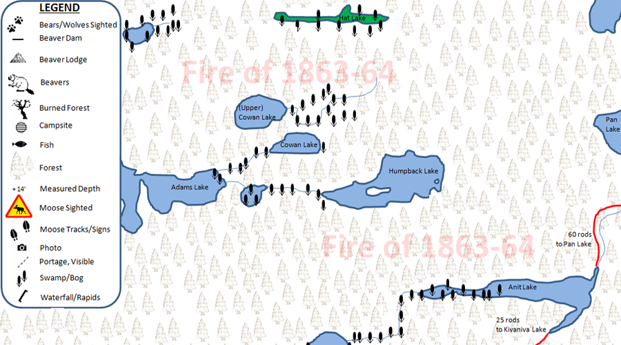 Humpback Lake PMA Map BWCA