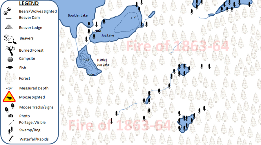 Humpback Lake PMA Map BWCA