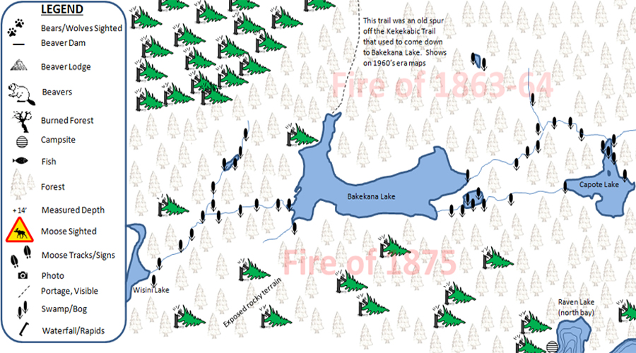 Mugwump Lake PMA Map BWCA