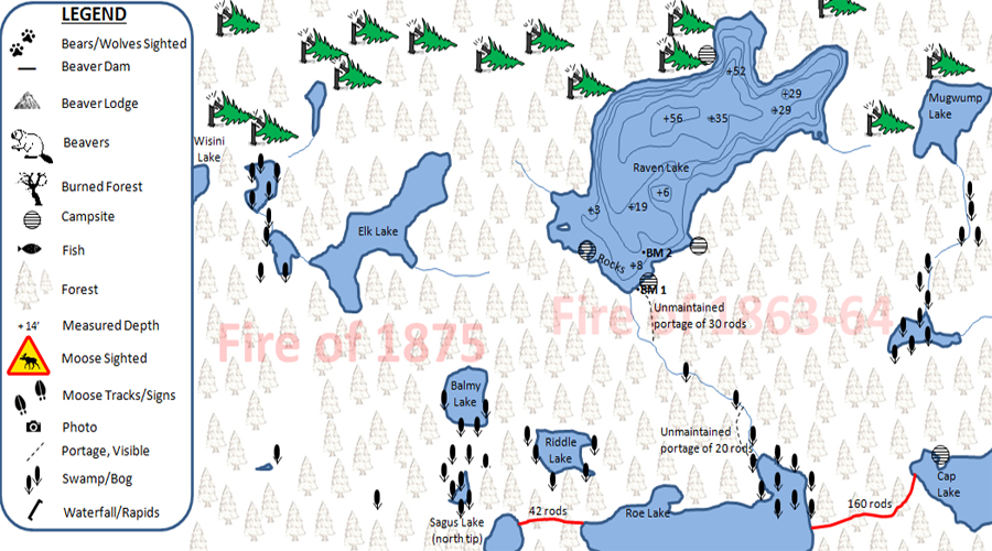 Mugwump Lake PMA Map BWCA