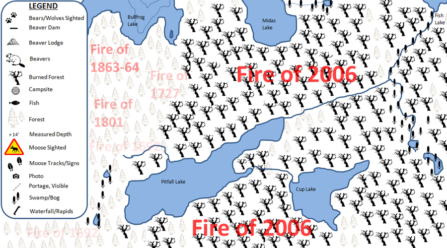 Pitfall Lake PMA Map BWCA