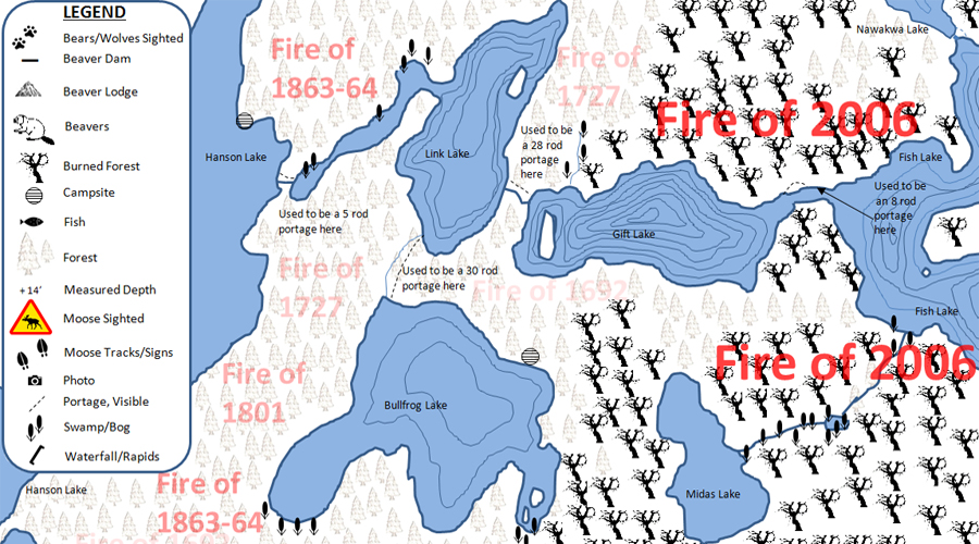 Pitfall Lake PMA Map BWCA