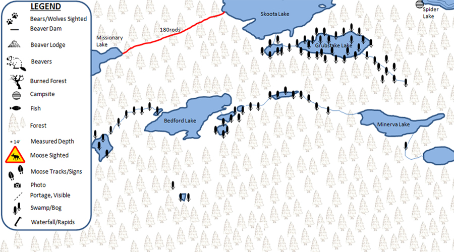 Spider Lake PMA Map BWCA