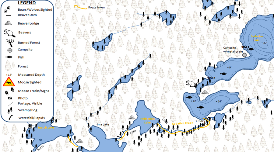 Spider Lake PMA Map BWCA