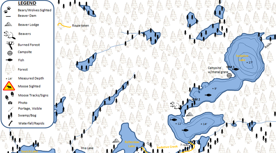 Spider Lake PMA Map BWCA