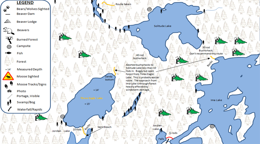 Spider Lake PMA Map BWCA