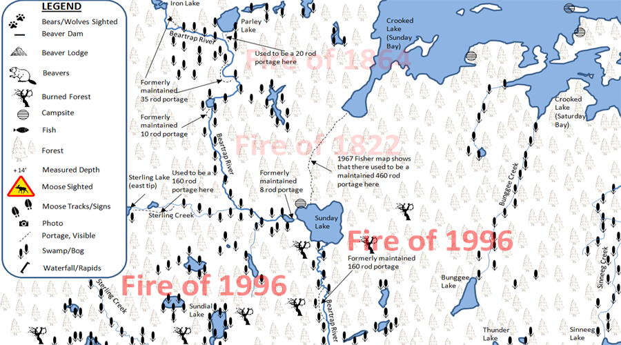 Sundial Lake PMA Map BWCA