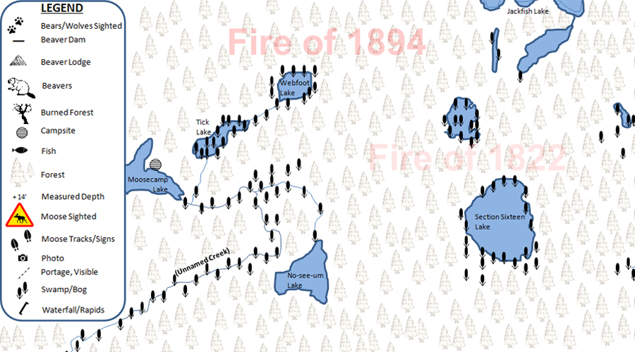 Tick Lake PMA Map BWCA